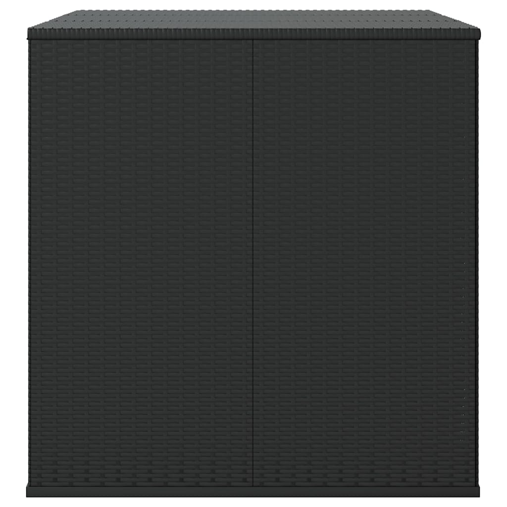 hyndeboks 145x100x103 cm polyrattan sort