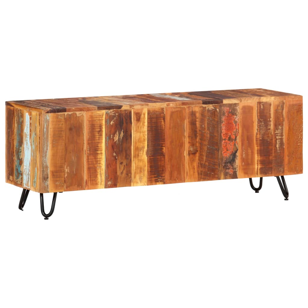 tv-bord 110x30x40 cm massivt genbrugstræ