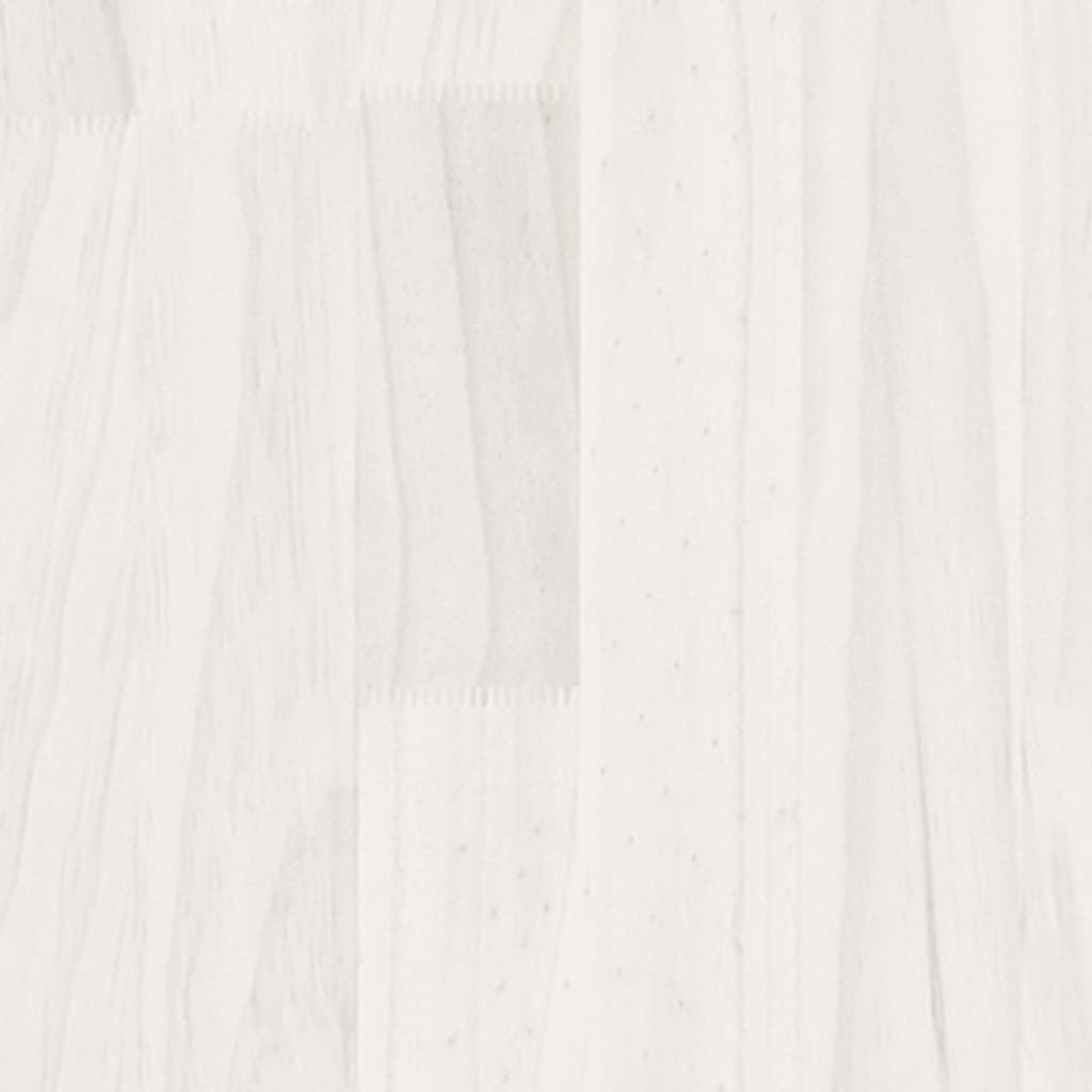 sengeramme 140x190 cm massivt fyrretræ hvid
