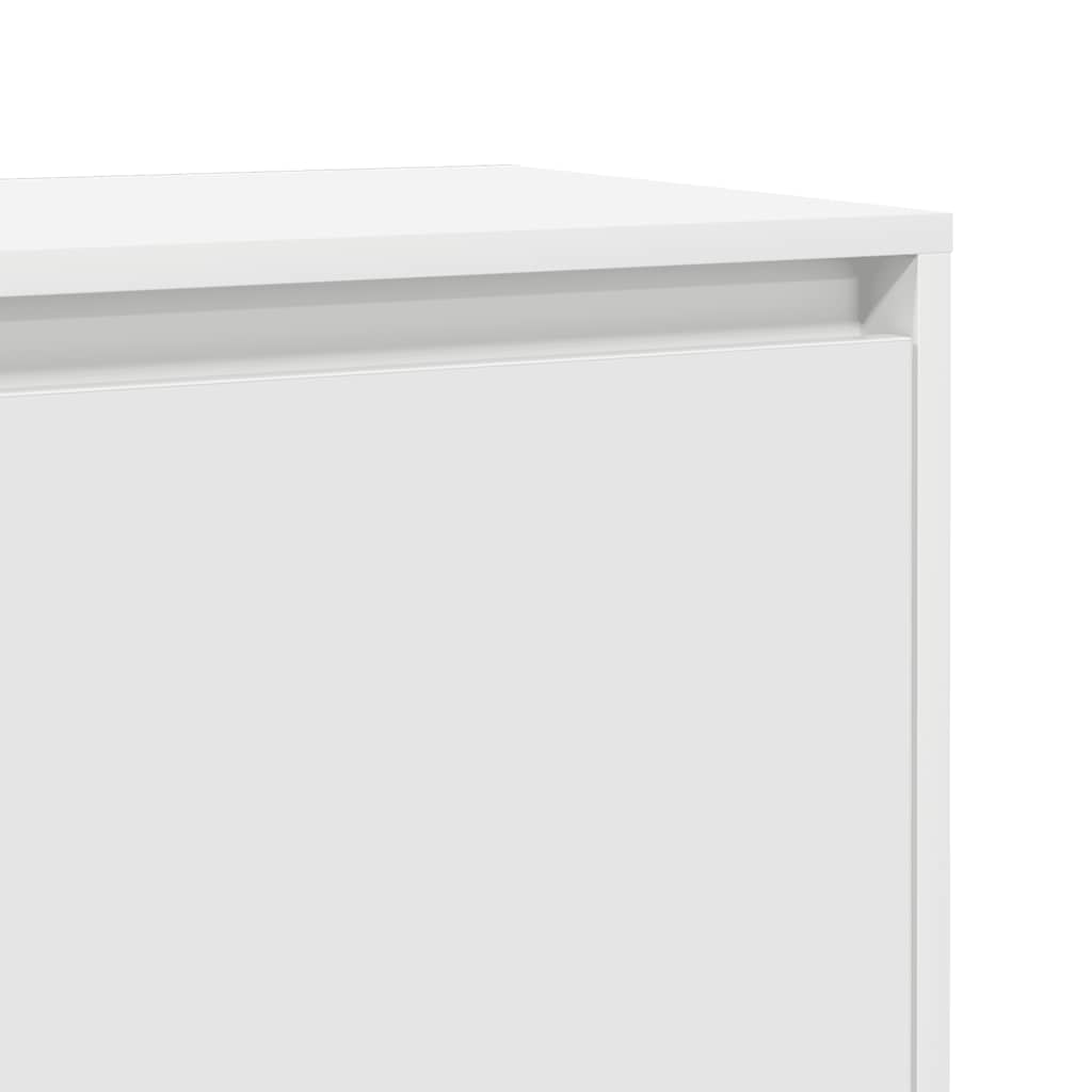sengeborde 2 stk. 45x34x44,5 cm konstrueret træ hvid