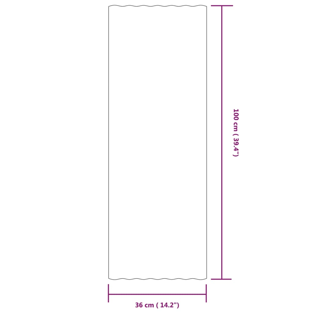 tagplader 12 stk. 100x36 cm galvaniseret stål brun