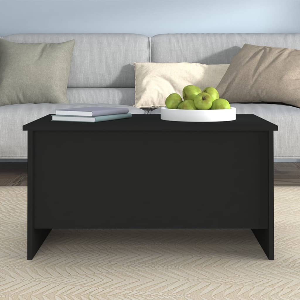 sofabord 80x55,5x41,5 cm konstrueret træ sort
