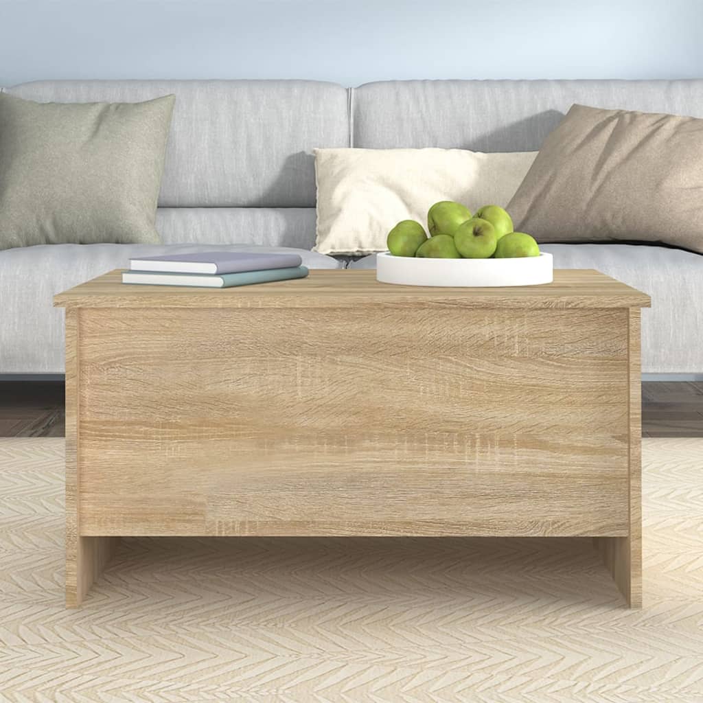 sofabord 80x55,5x41,5 cm konstrueret træ sonoma-eg