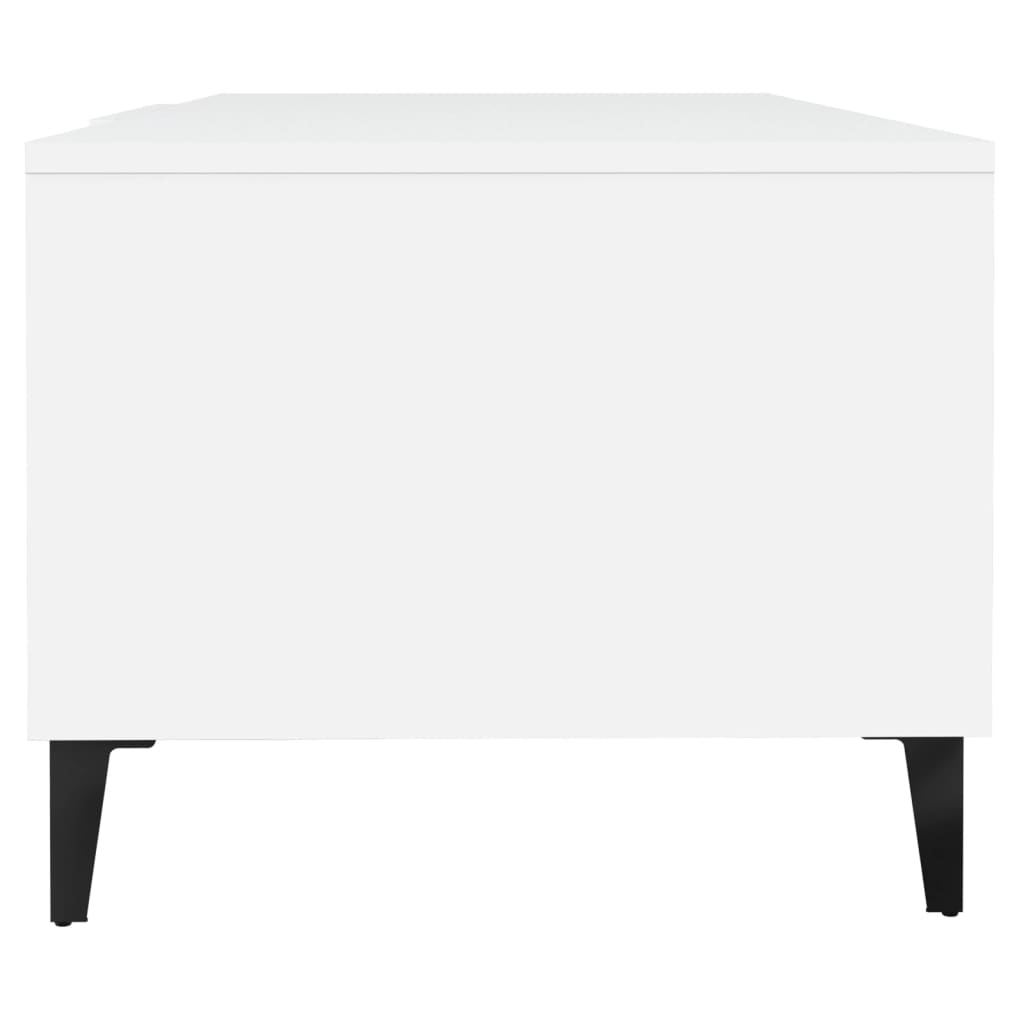 sofabord 102x50x40 cm konstrueret træ hvid