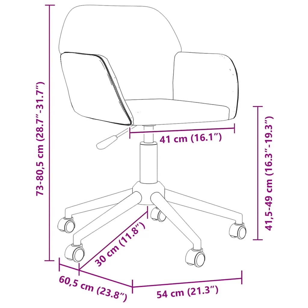drejelig kontorstol stof sort