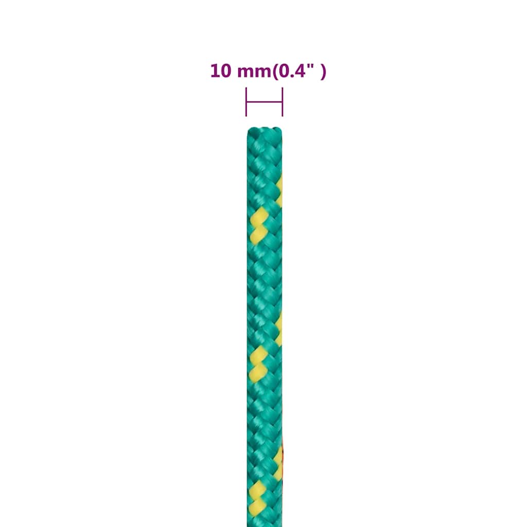 tovværk til båd 10 mm 50 m polypropylen grøn