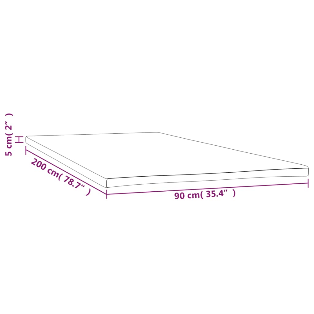 topmadras 90x200x5 cm