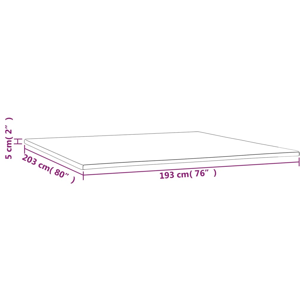 topmadras 193x203x5 cm