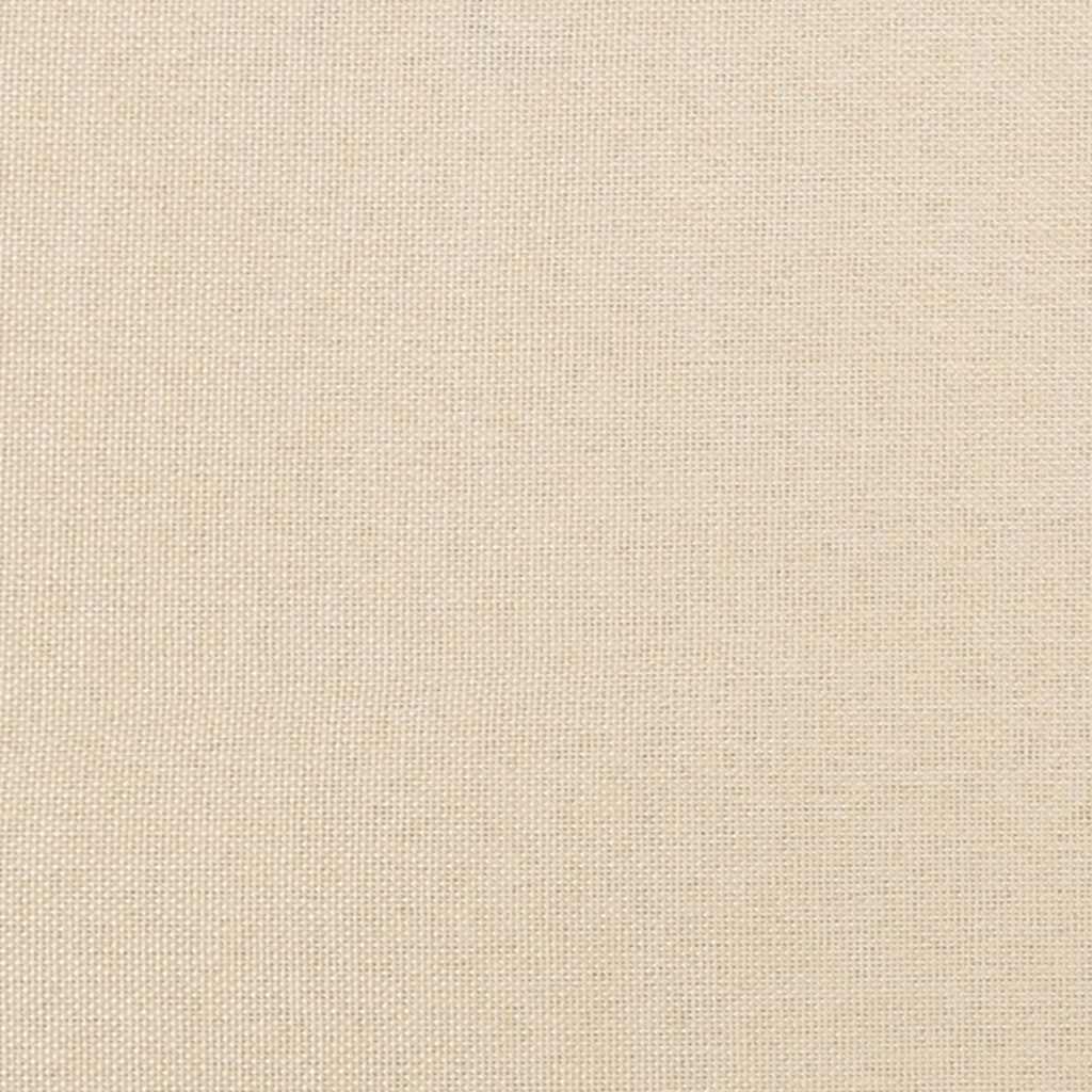 sengegavl cremefarvet 90x5x118/128 cm stof