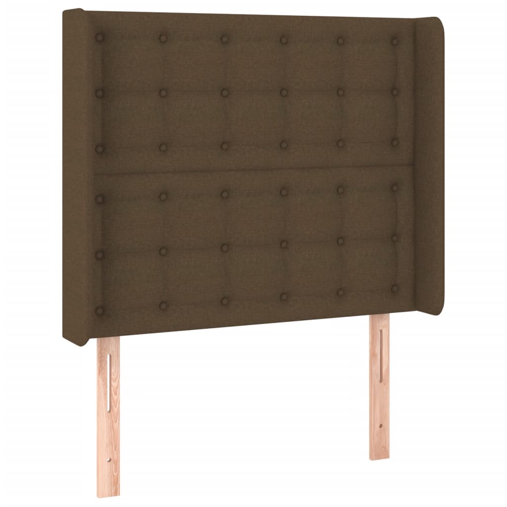 LED Box Spring Bed med hovedgærde Stof