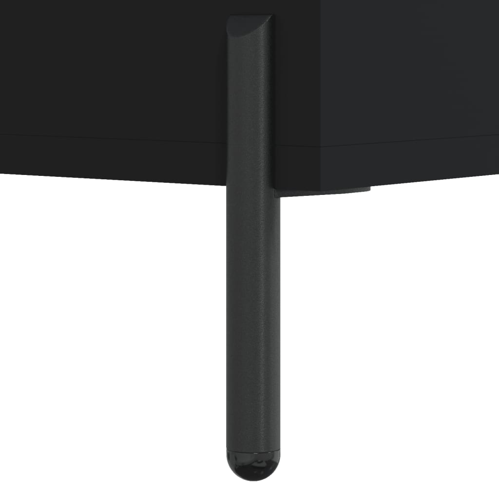 sofabord 102x50x40 cm konstrueret træ sort