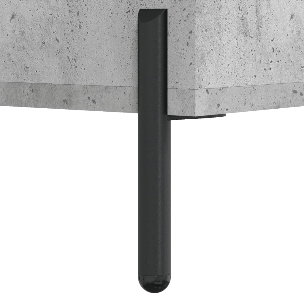 skab 69,5x31x115 cm konstrueret træ betongrå