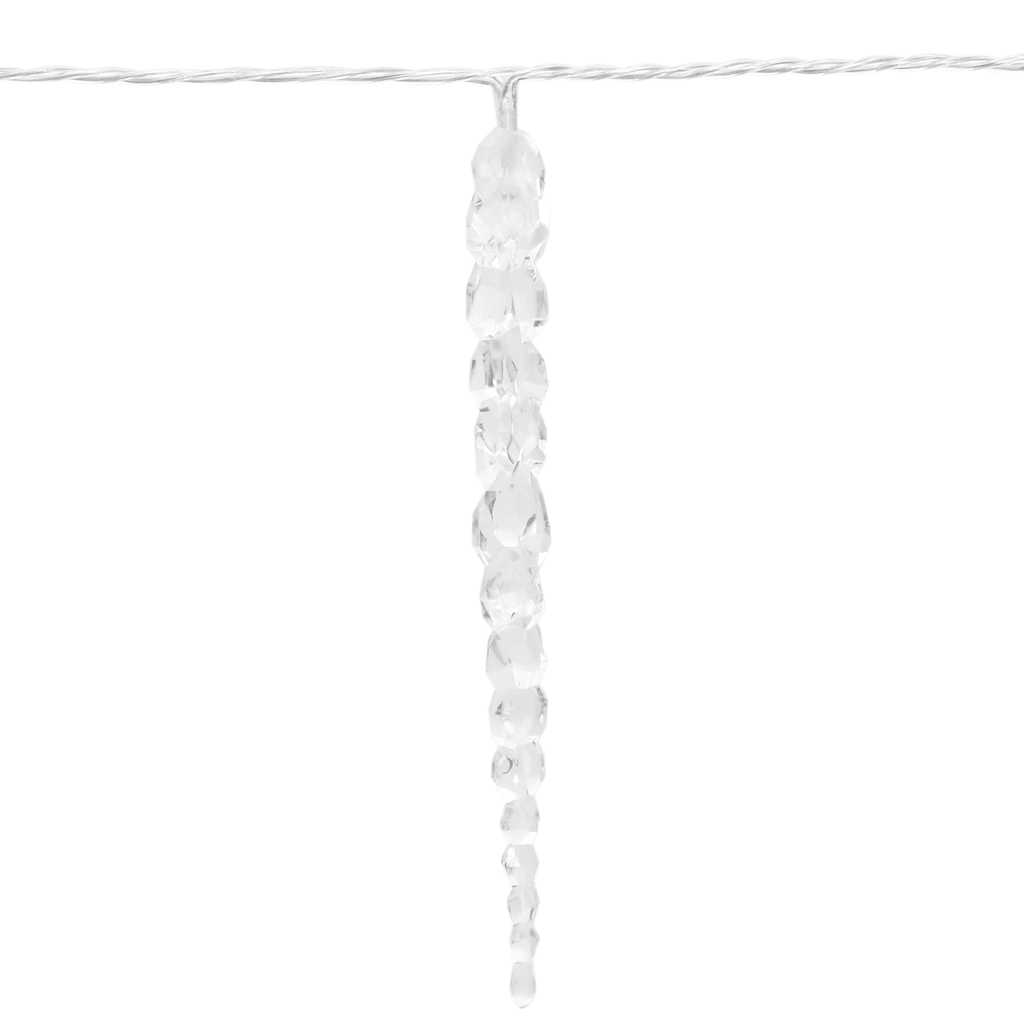 jule-istaplys 200 LED'er kold hvid 20 m akryl PVC
