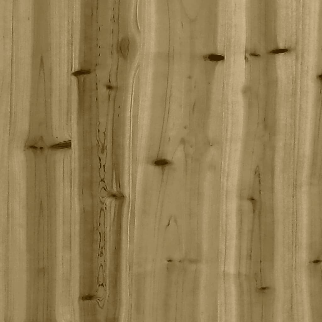 havebord gabiondesign 100x70x72 cm imprægneret fyrretræ
