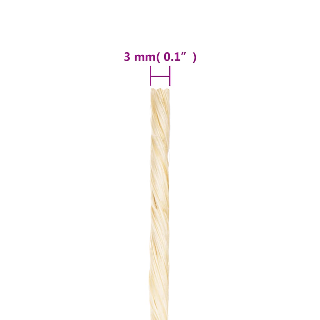 reb 100 % sisal 3 mm 2000 m