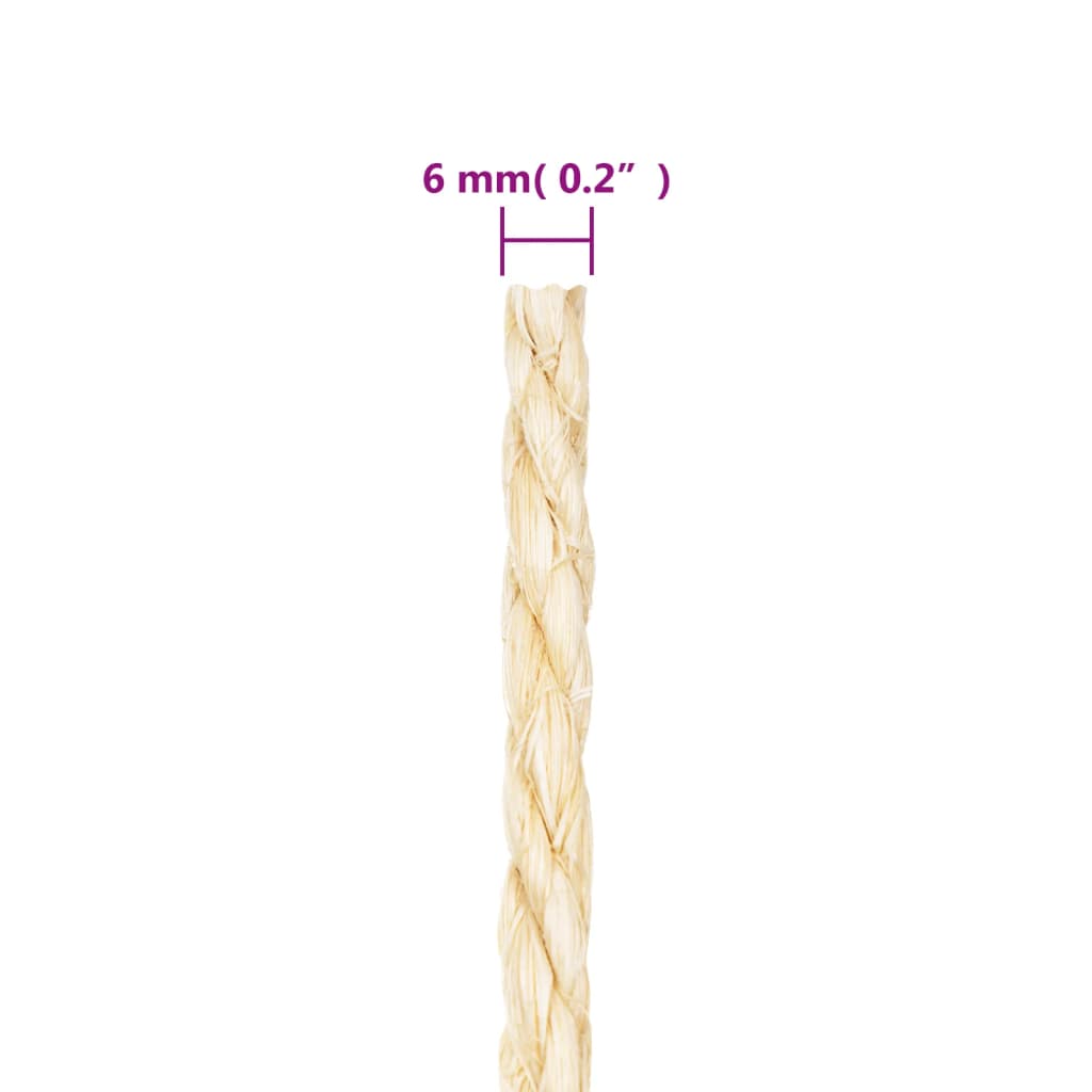 reb 100 % sisal 6 mm 25 m