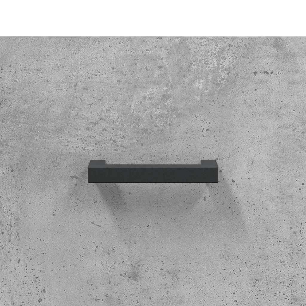 højskab 69,5x34x180 cm konstrueret træ betongrå