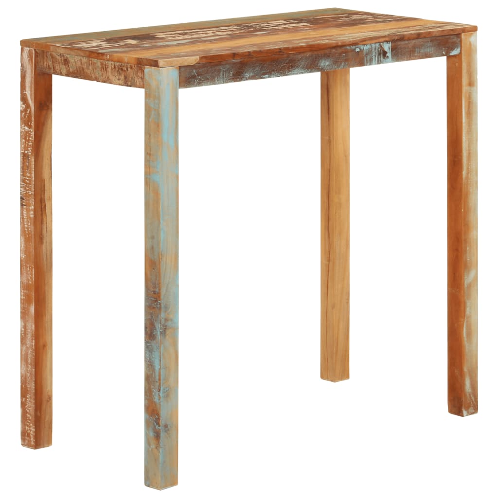 barbord 112x55x108 cm massivt genbrugstræ