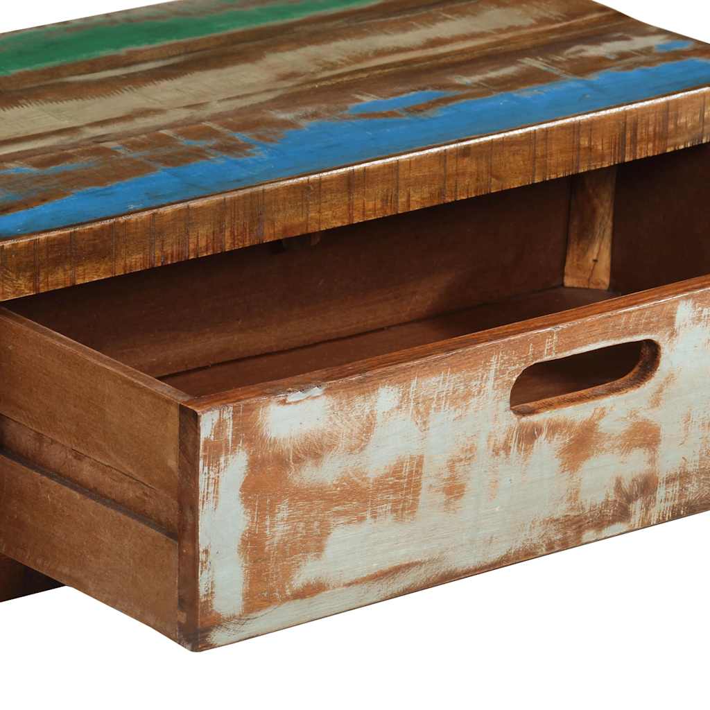 TV-bord (118-200) x 30 x 40 cm massivt genbrugstræ