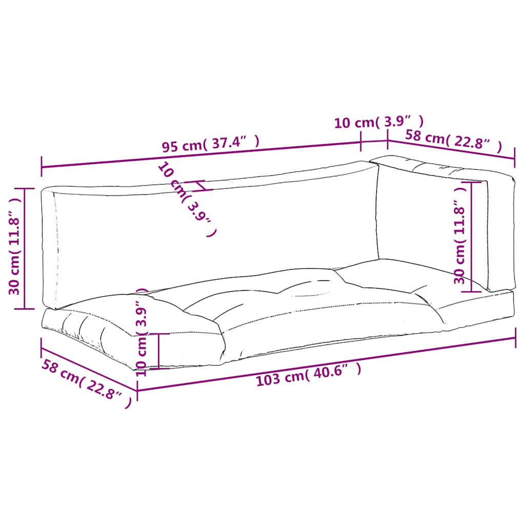 pallehynder 3 stk. stof rødternet