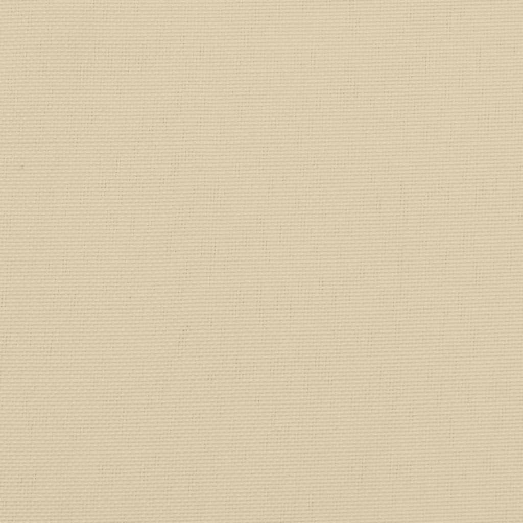 hynder til havebænk 2 stk. 120x50x7 cm oxfordstof beige