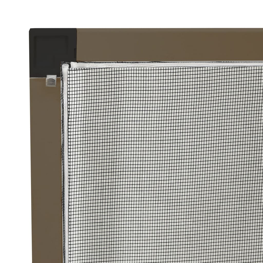 insektnet til vinduer 80x100 cm brun