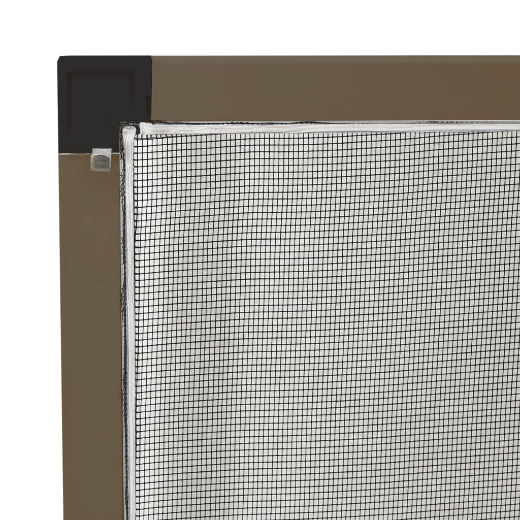 insektnet til vinduer 90x120 cm brun