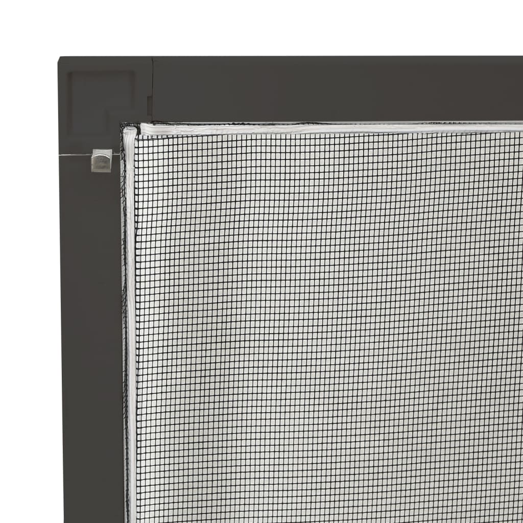 insektnet til vinduer 80x100 cm antracitgrå