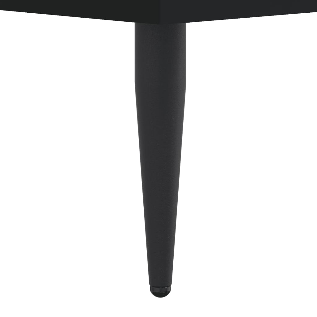 sengeramme 100x200 cm konstrueret træ sort
