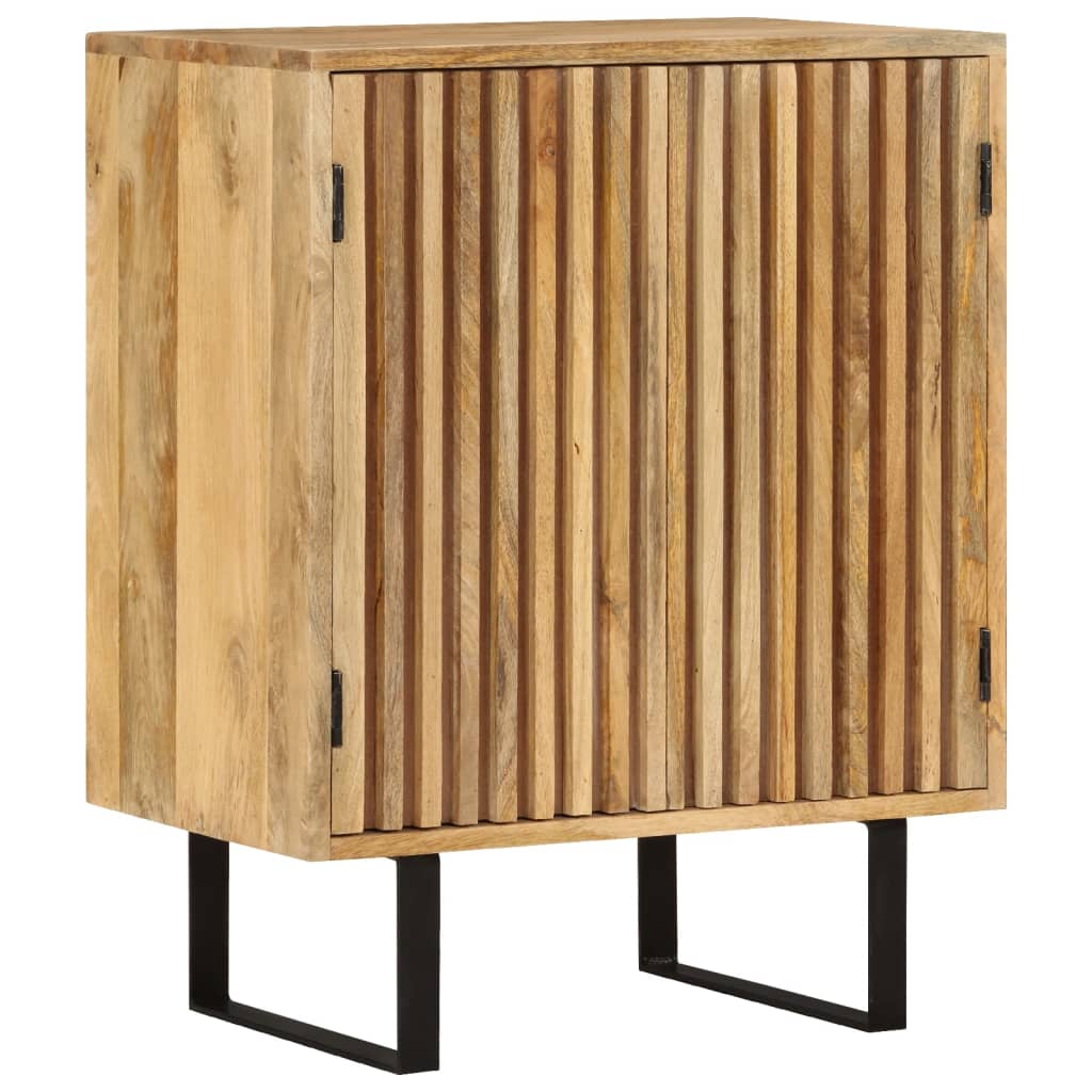 skænk med 2 låger 55x35x70 cm massivt mangotræ