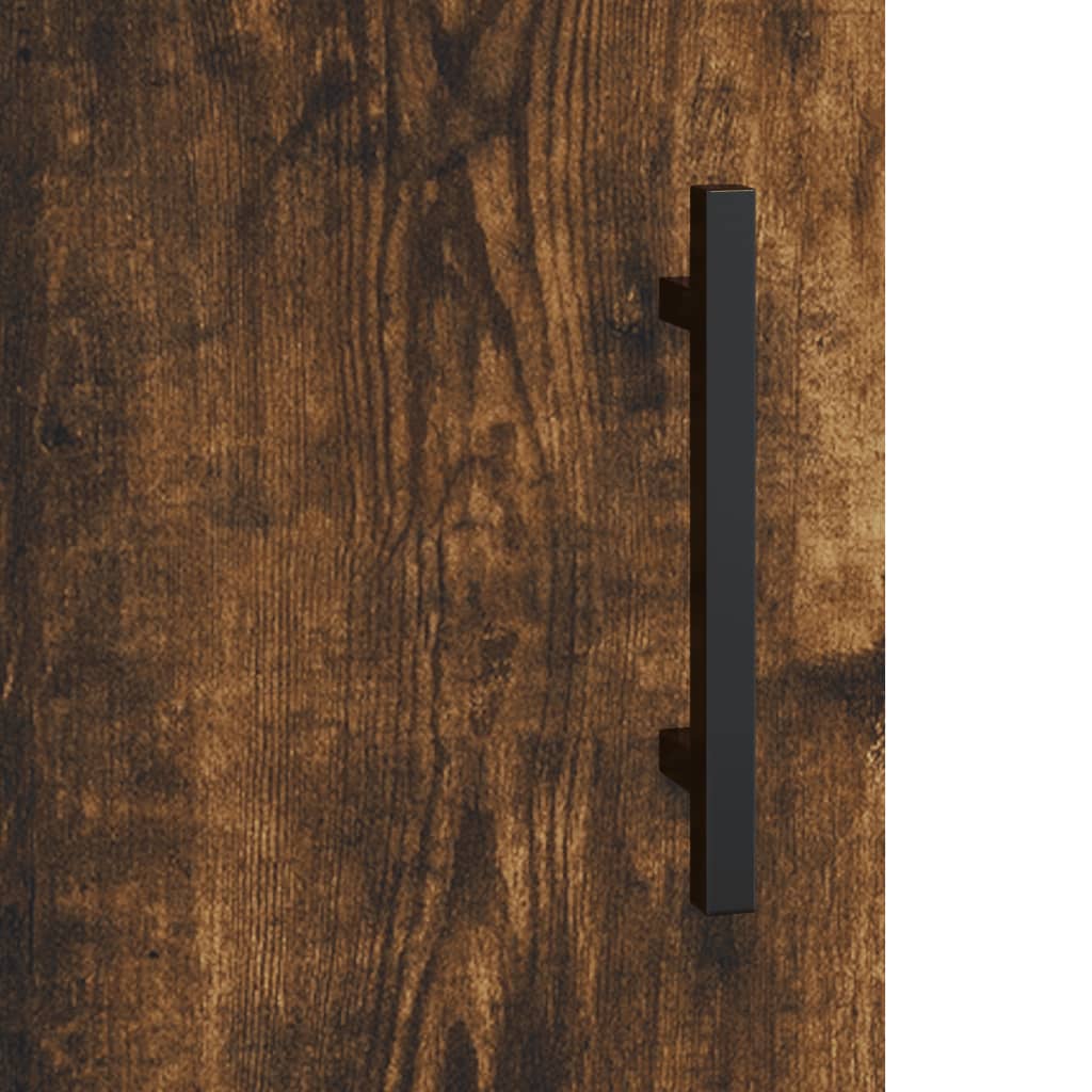 sengeborde 2 stk. 40x40x50 cm konstrueret træ røget egetræ
