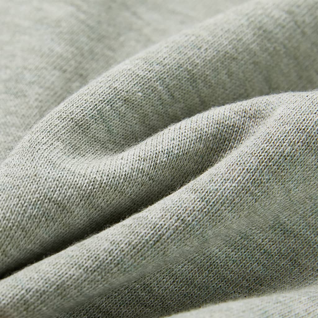 Sweatshirt til børn str. 92 lys kakimeleret