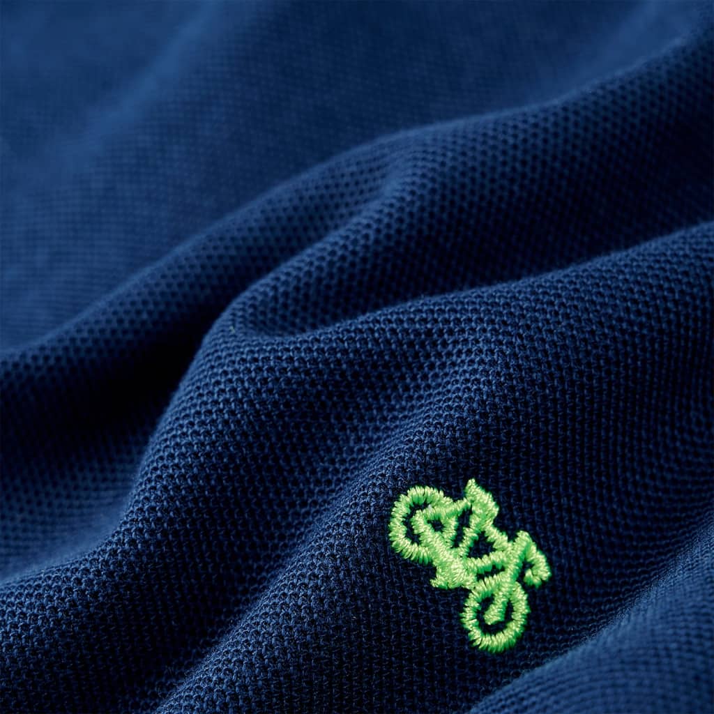 Polo til børn str. 104 marineblå