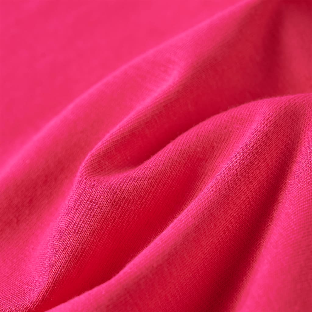 Langærmet T-shirt til børn str. 92 pink