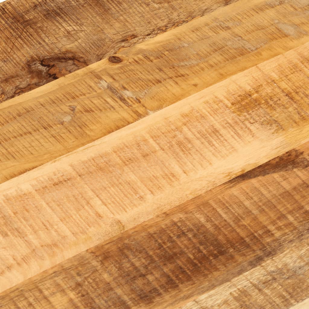 bordplade 140x50x2,5 cm oval massivt ru mangotræ