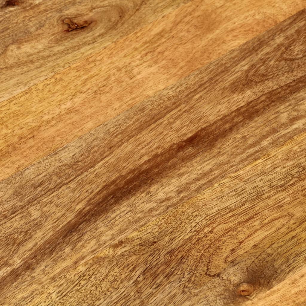 bordplade 120x50x2,5 cm oval massivt mangotræ