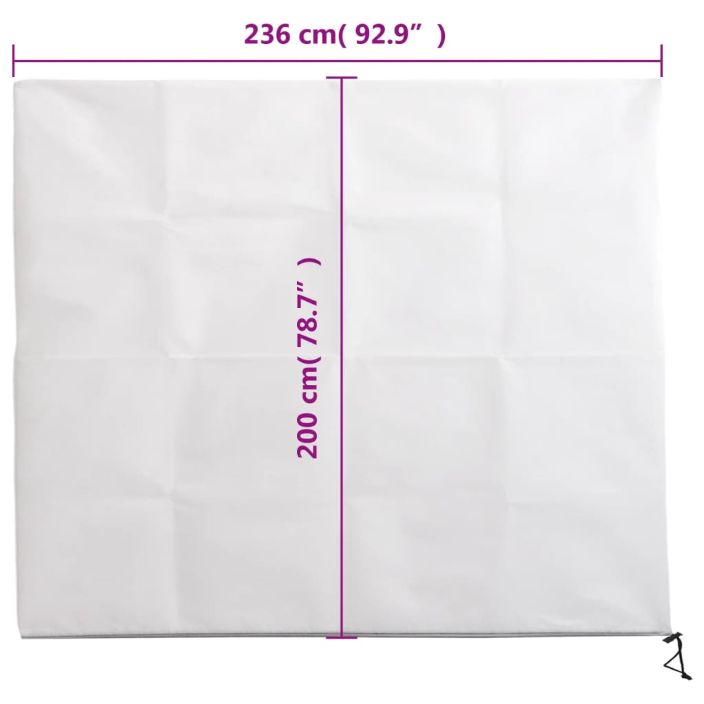 plantebeskyttelse med lynlås 2 stk. 70 g/m² 2,36x2 m