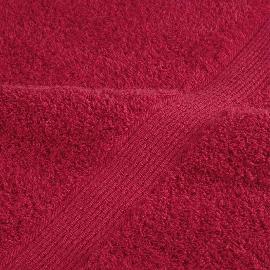 håndklæder SOLUND 10 stk. Premium 100x200 cm 600 g/m2 rød