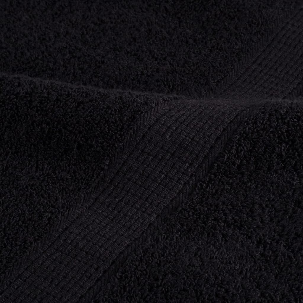 Premium vaskehåndklæder SOLUND 2 stk. sorte 30x30 cm 600 gsm