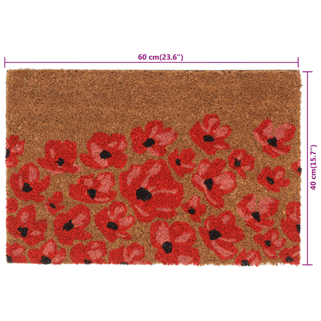 dørmåtte 40x60 cm tuftet coir naturfarvet