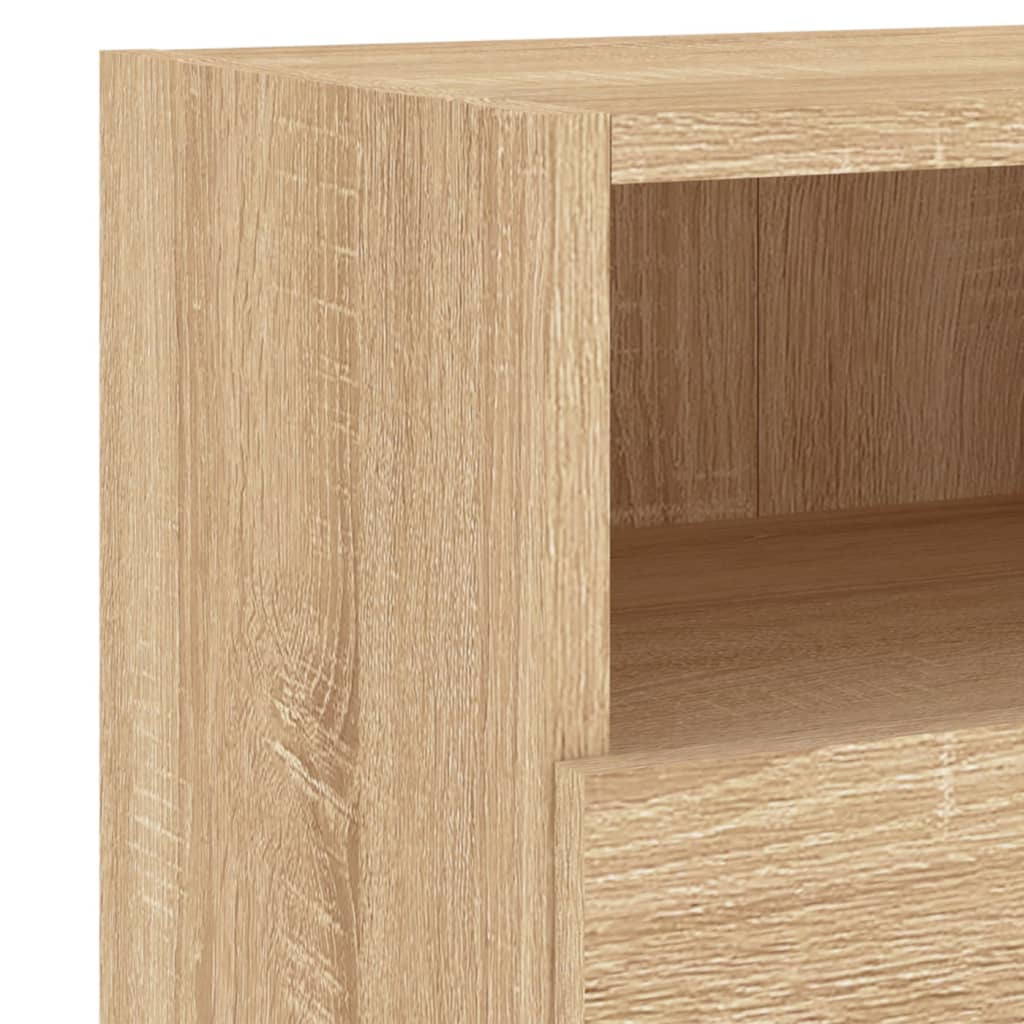 væghængte tv-borde 2 stk. 60x30x30 cm konstrueret træ sonoma-eg