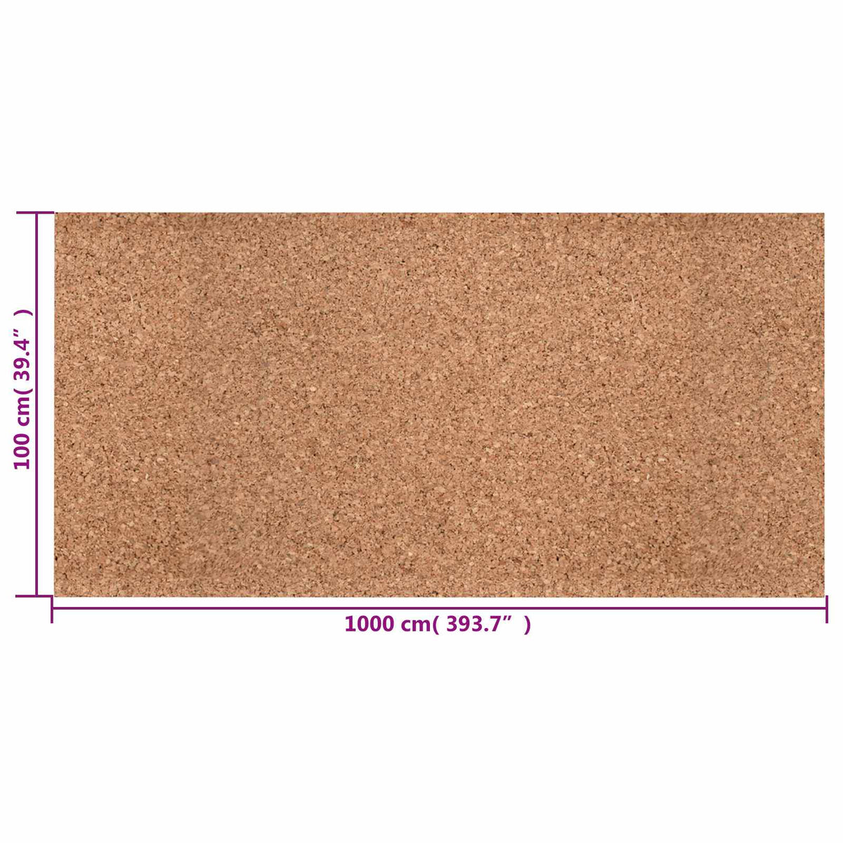 Kork rolle Brun 100 x 1000 x 0,5 cm Kork
