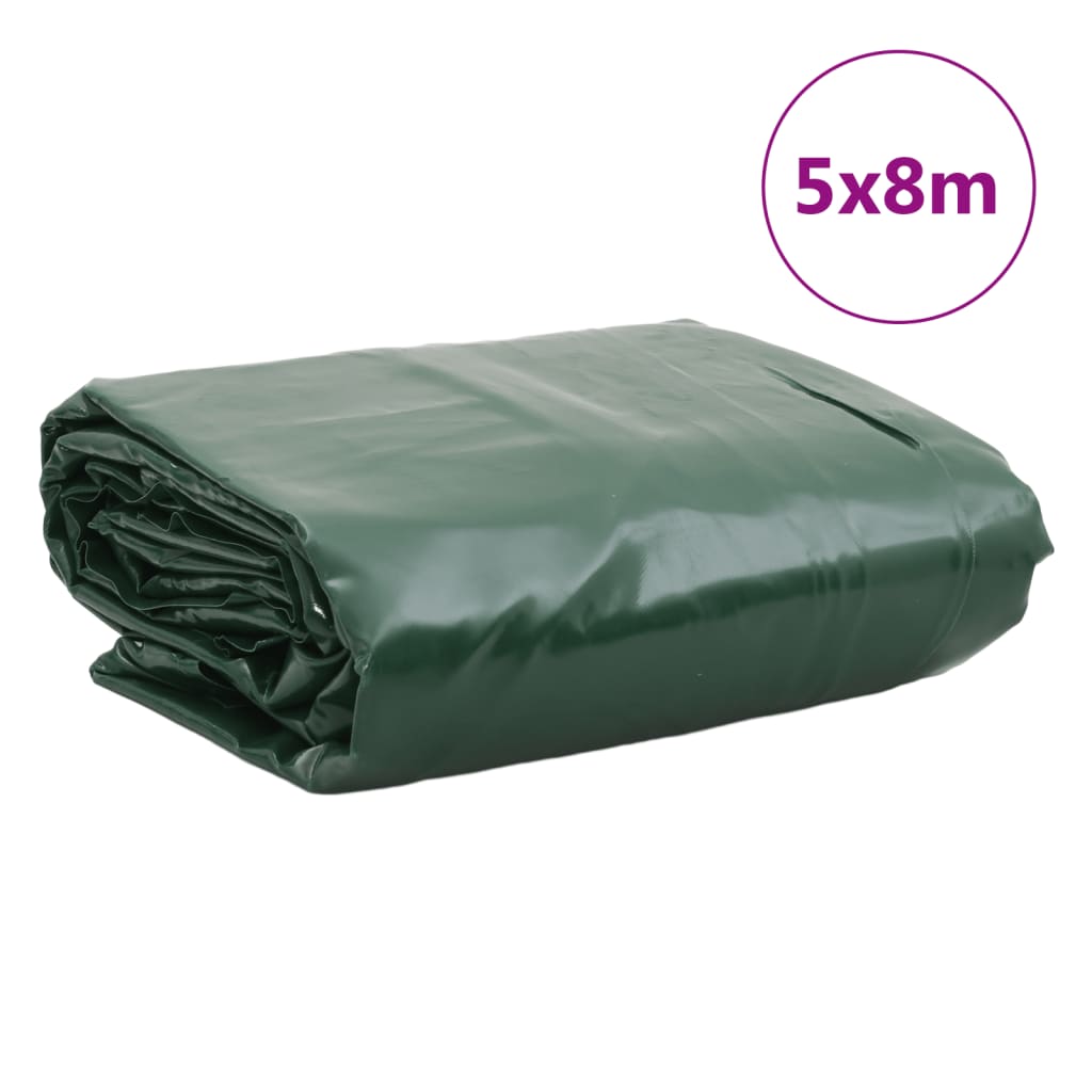presenning 5x8 m 650 g/m² grøn