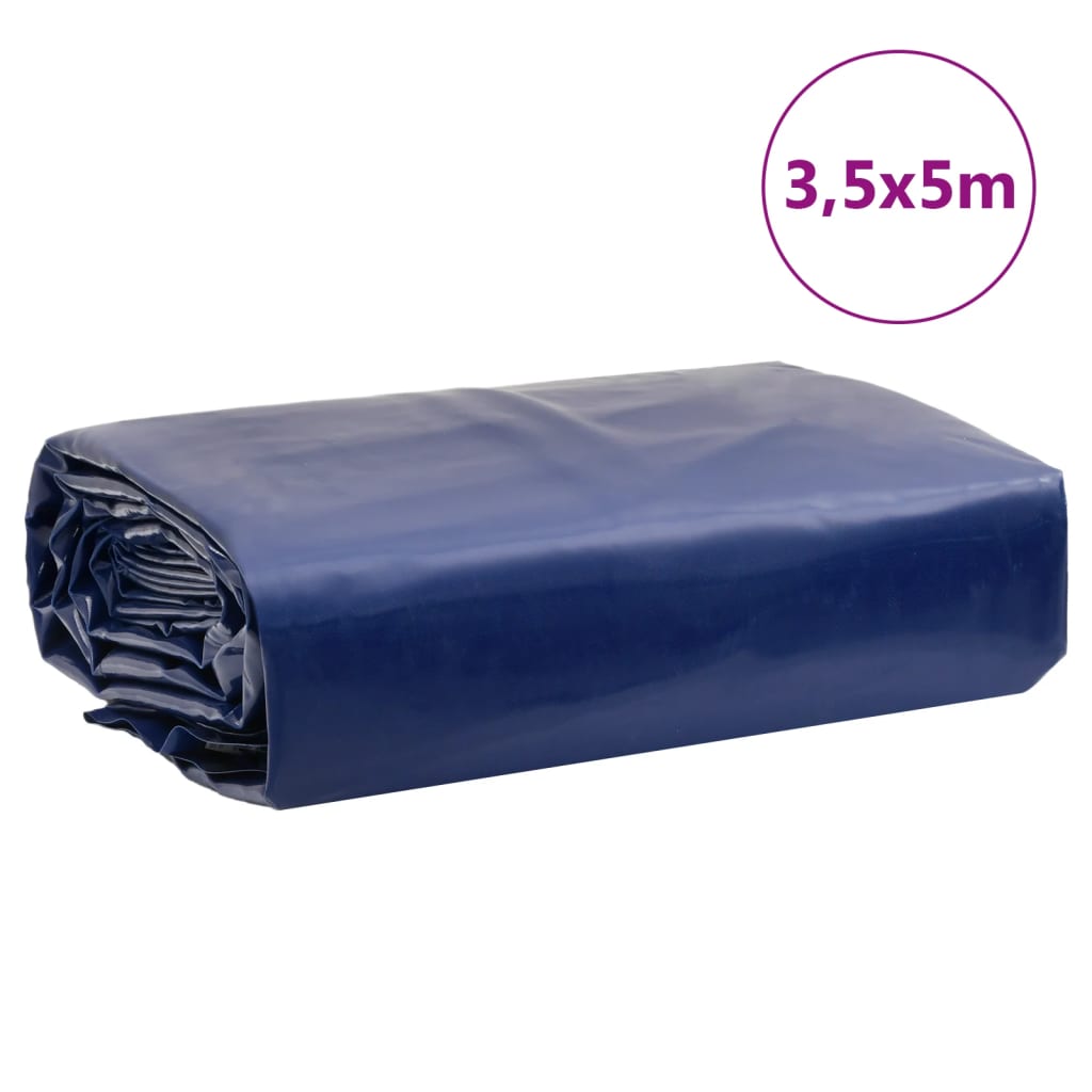 presenning 3,5x5 m 650 g/m² blå