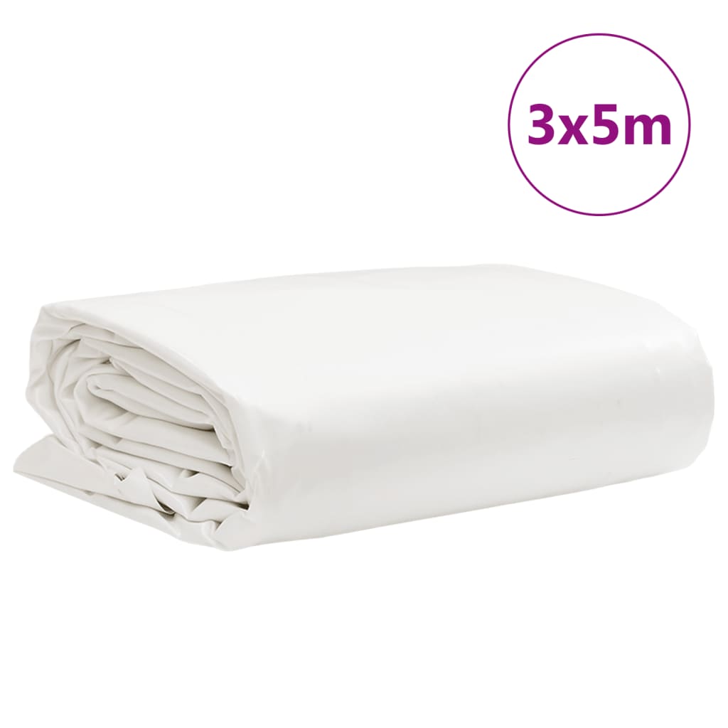 presenning 3x5 m 650 g/m² hvid
