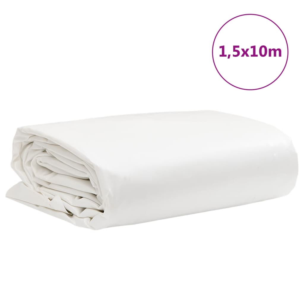 presenning 1,5x10 m 650 g/m² hvid