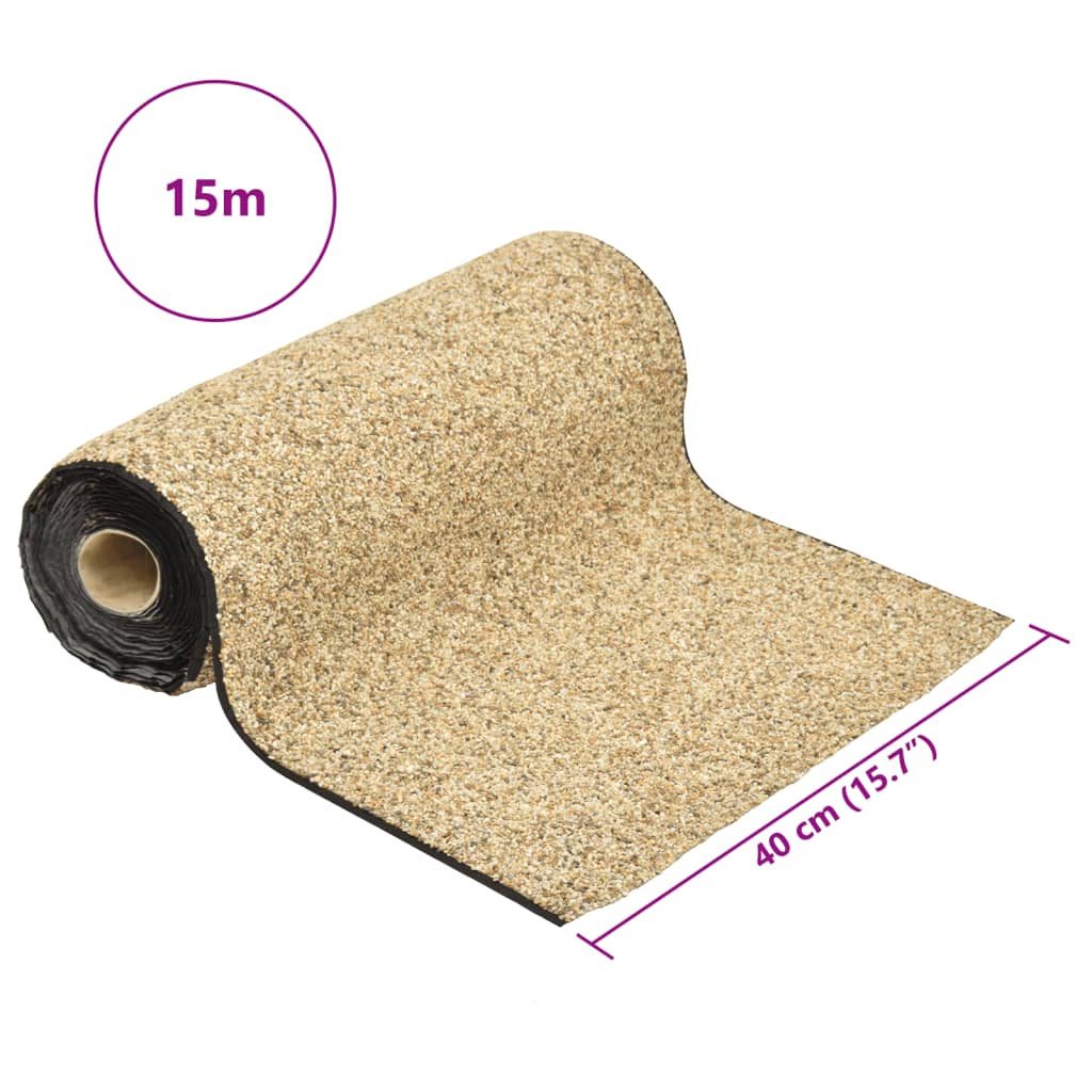 stenfolie 1500x40 cm naturlig sandfarve