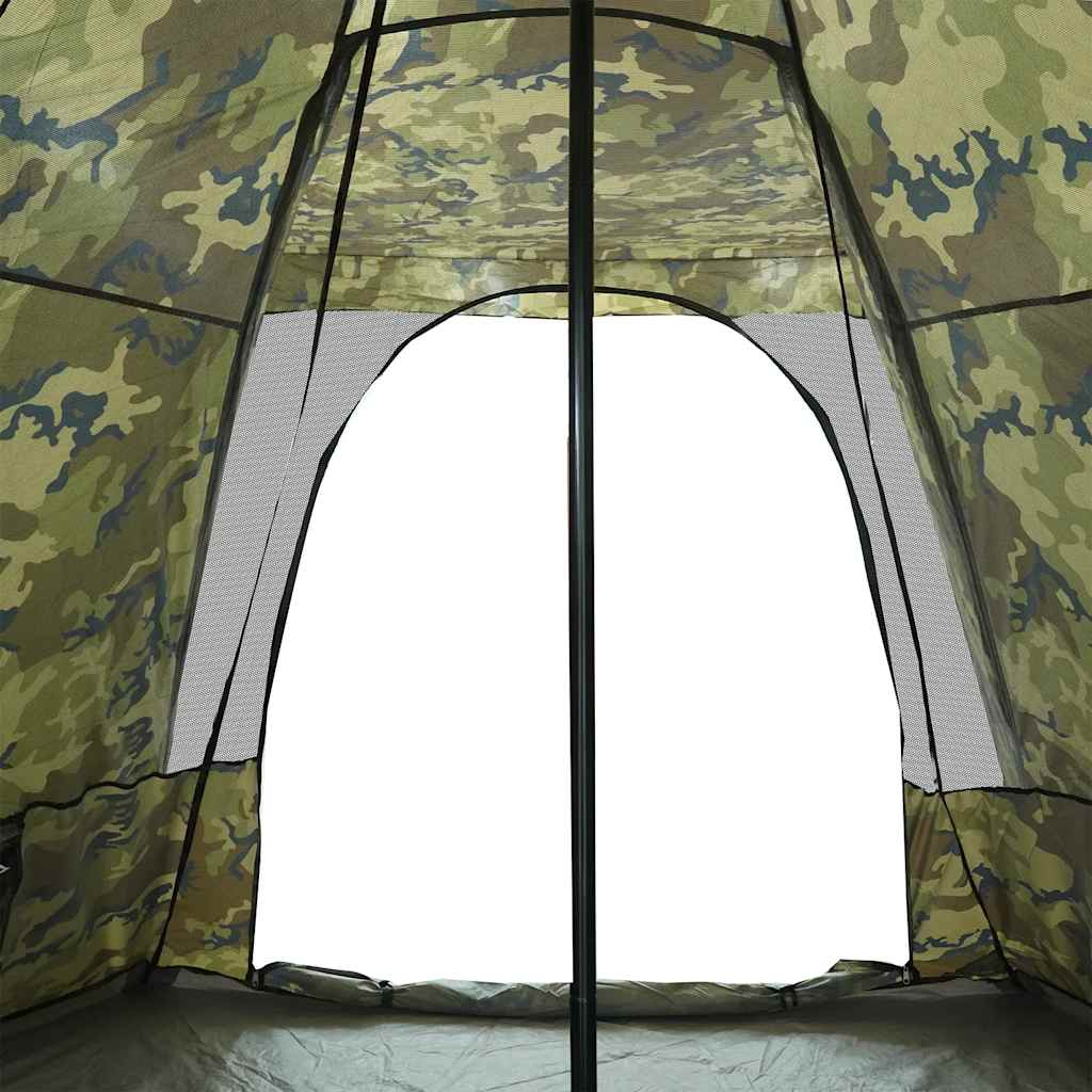 6-personers familietelt vandtæt camouflage