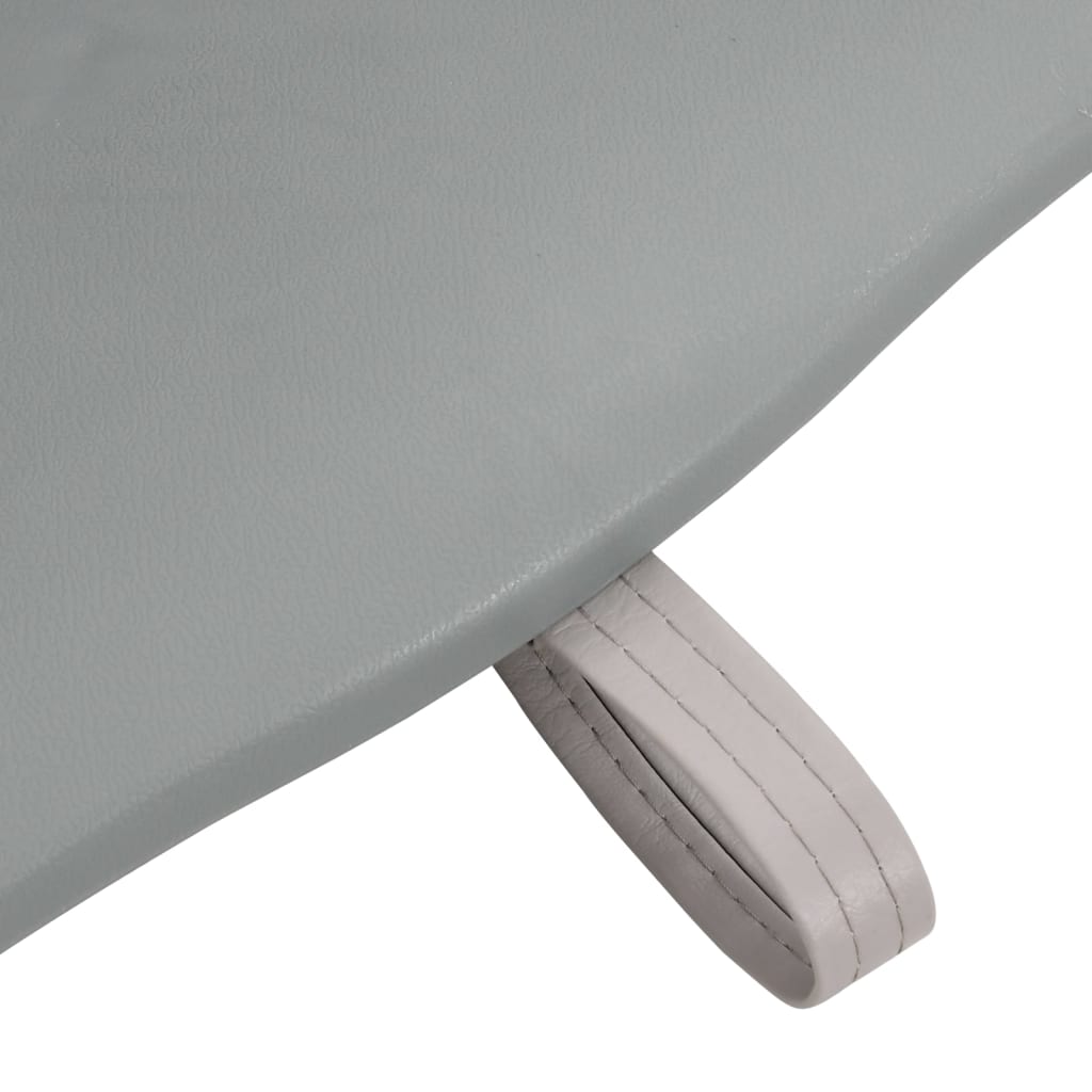 foldbart bådsædesæt 2 dele 48x51x41 cm uden pude grå