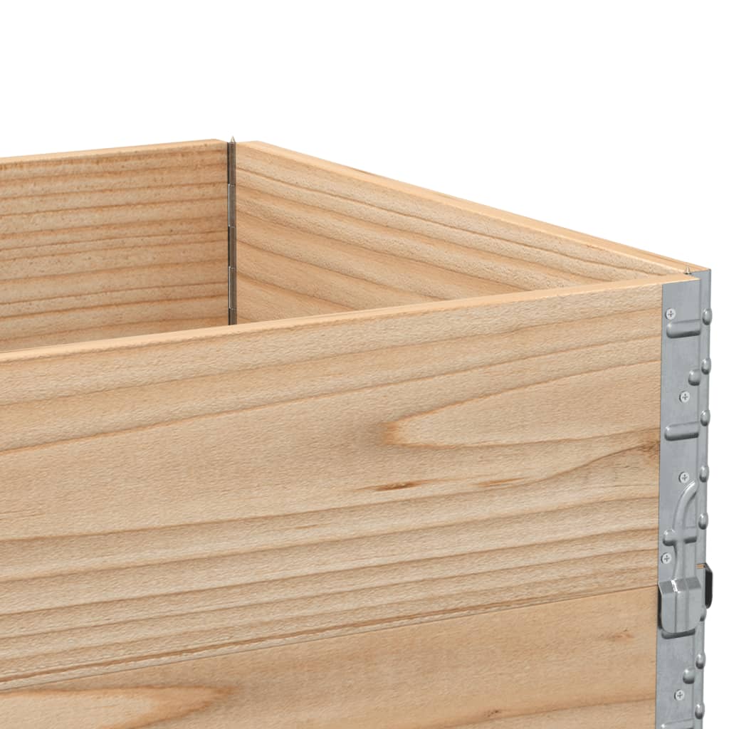pallerammer 3 stk. 80x60 cm massivt fyrretræ